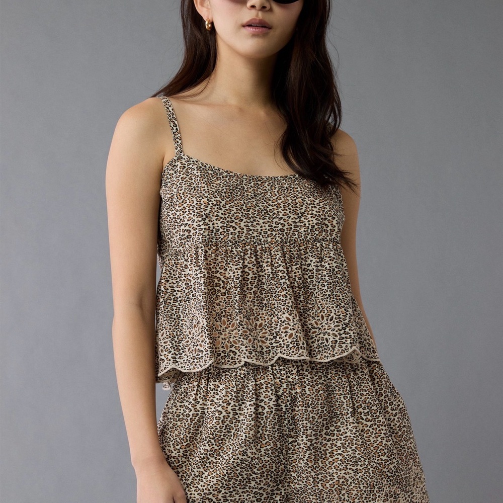 NWT - AE Leopard Eyelet Cami – Size S